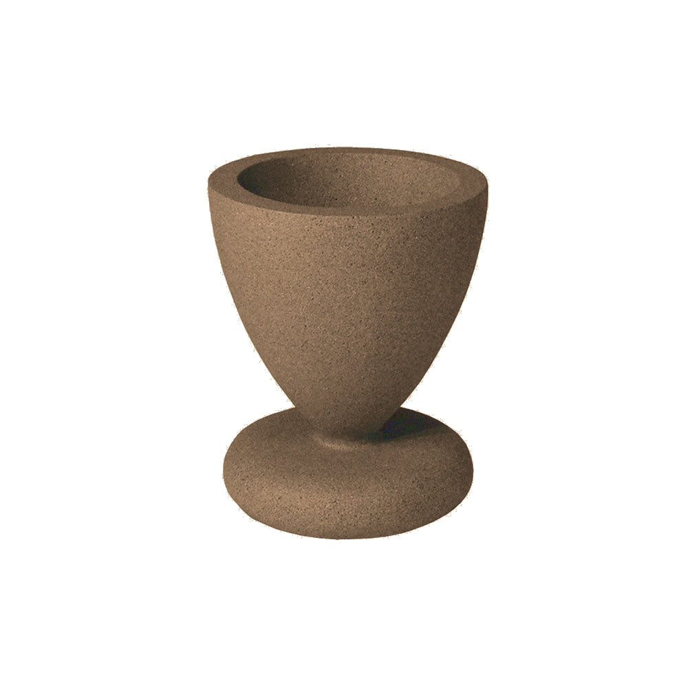 WS445 Round Concrete Planter — Weatherstone — W22 Sand — digitally rendered color preview