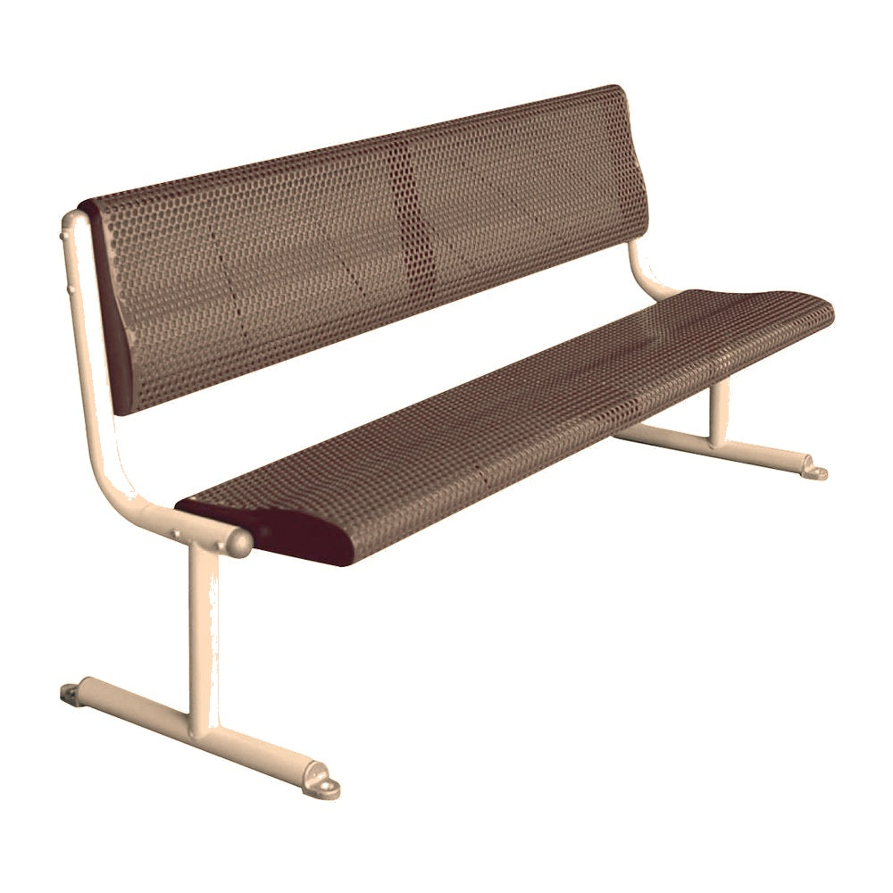 MF2017 Ergo Metal Armless Bench — Metal Powder Coat — S44 Putty — digitally rendered color preview