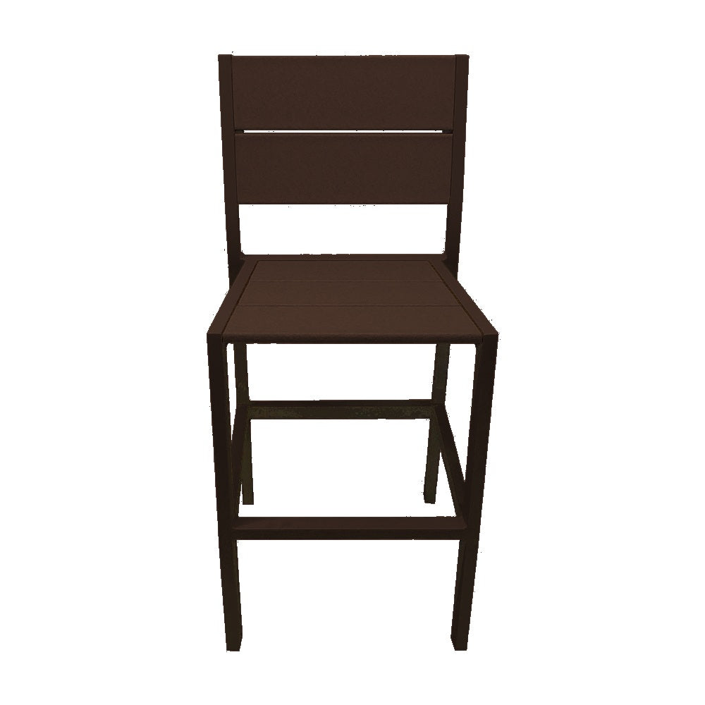 2316 Lorna HT Dining Chair — Recycled Plastic Lumber — 86 Milwaukee Brown — digitally rendered color preview