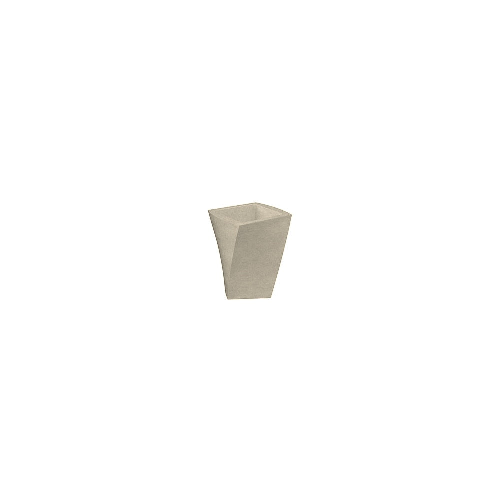 TF4008 Concrete Planter — Weatherstone — W20 White — digitally rendered color preview