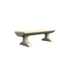 WS5020 Concrete Bench — Acid Wash — A20 White — digitally rendered color preview