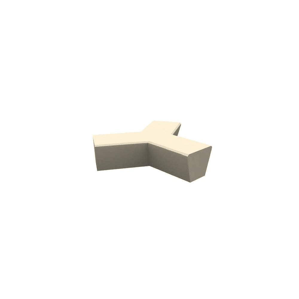 ZB.WL.03 Y Concrete Bench — Weatherstone — W20 White — digitally rendered color preview