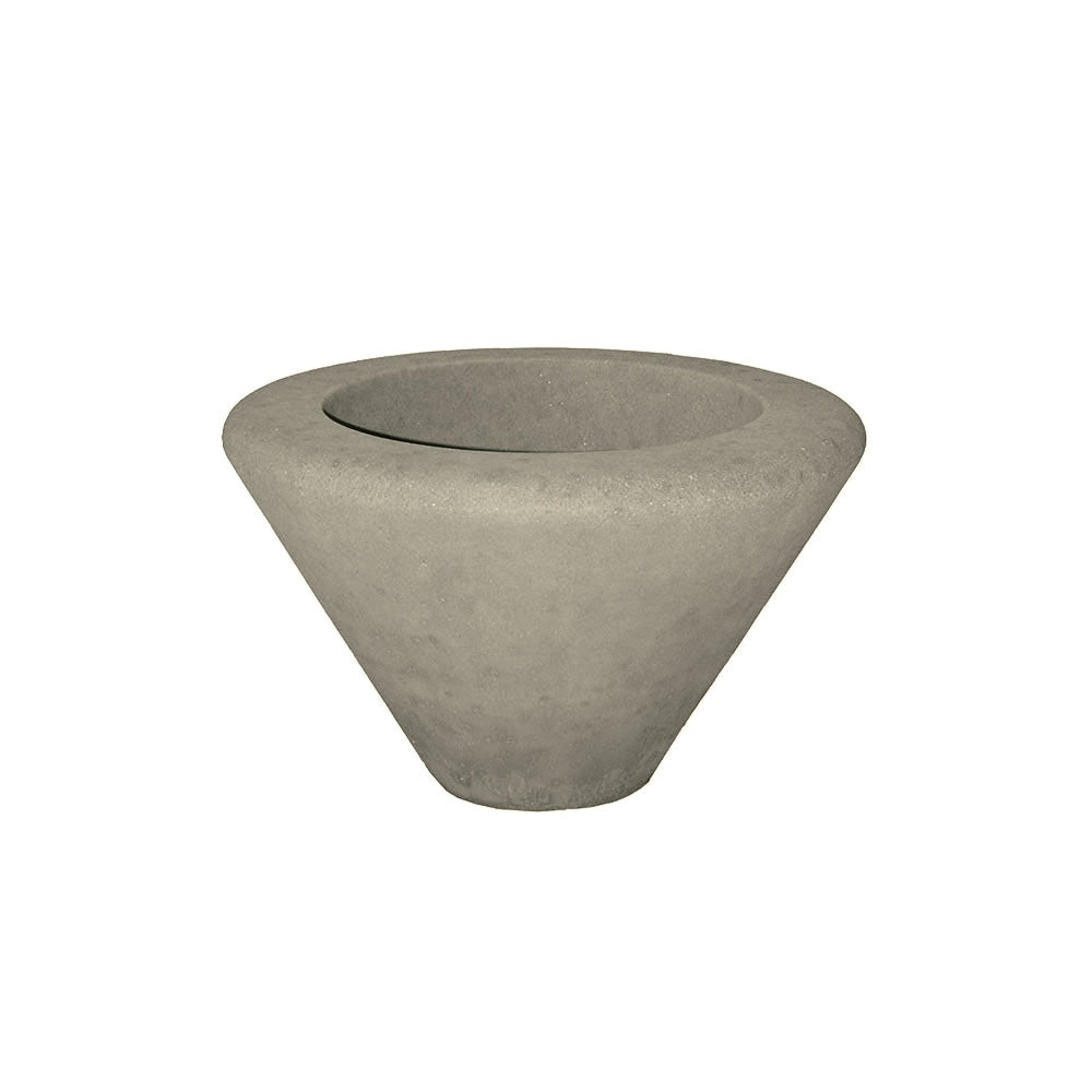 WS104 Graduated Concrete Planter — Acid Wash — A20 White — digitally rendered color preview