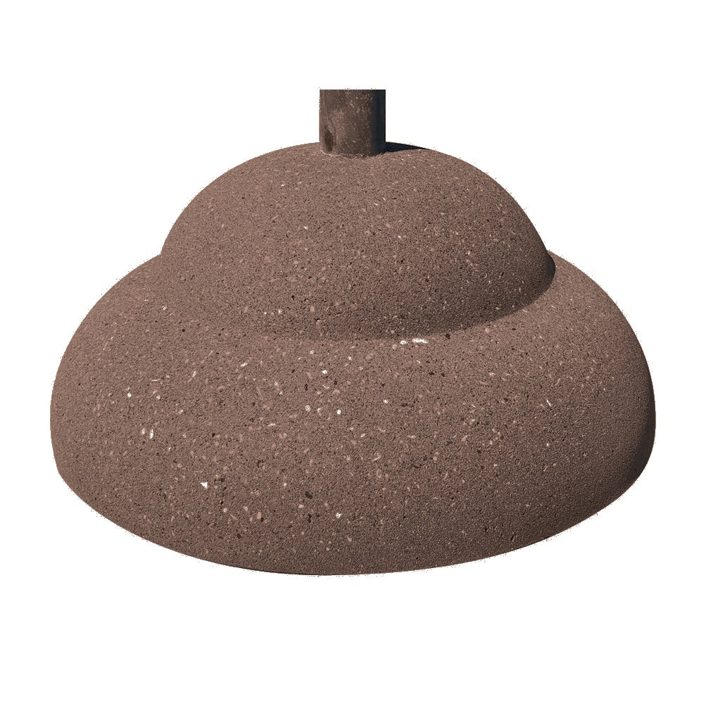 TF3300 Concrete Umbrella Stand — Acid Wash — A25 Brown — digitally rendered color preview