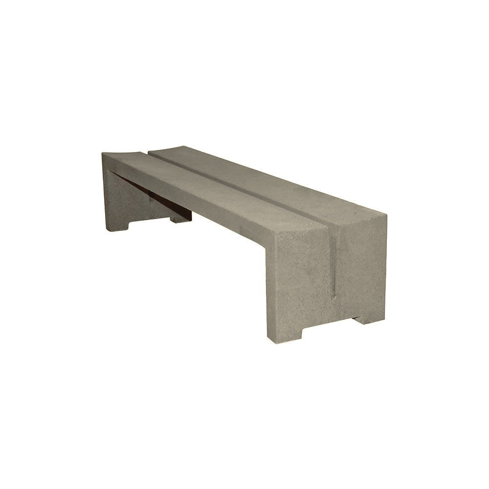 WS127 Concrete Bench — Acid Wash — A20 White — digitally rendered color preview