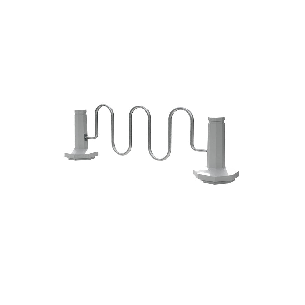 TF7193 Bike Rack Bollard — Weatherstone — W31 Fog — digitally rendered color preview