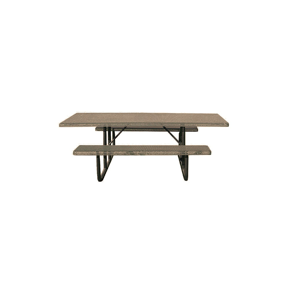 MF1059 8' Portable ADA Compliant Park Picnic Table — Metal Powder Coat — S44 Putty — digitally rendered color preview