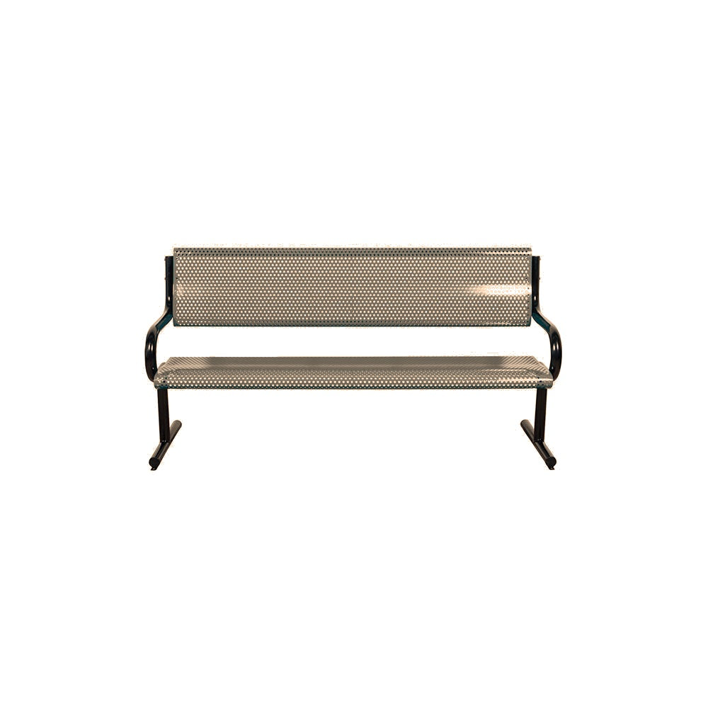MF2033 Ergo Metal Bench — Metal Powder Coat — S44 Putty — digitally rendered color preview