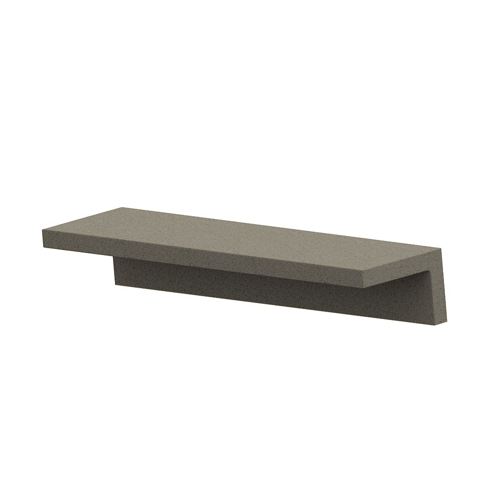 ZB.TO.04 Ville Concrete 2 Bench — Acid Wash — A20 White — digitally rendered color preview