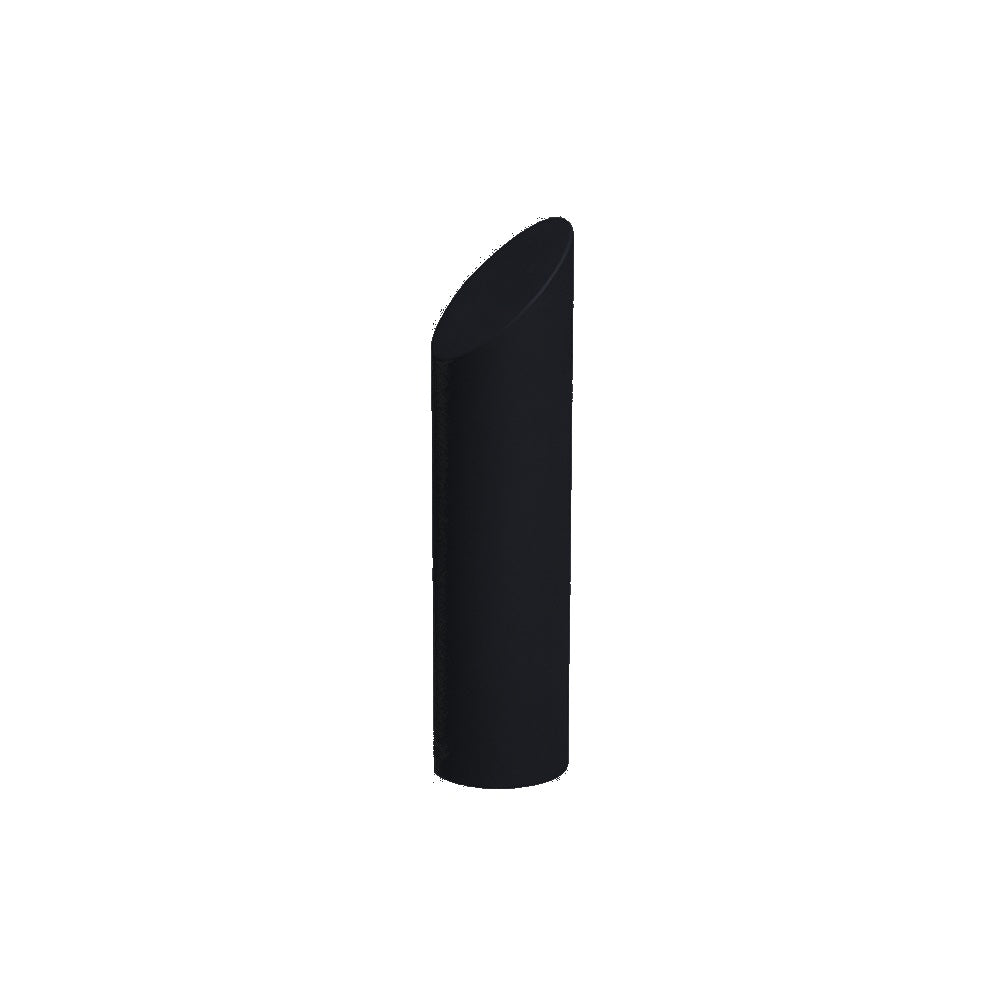 700401 Plastic Bollard Cover — Plastic — 8 Black — digitally rendered color preview