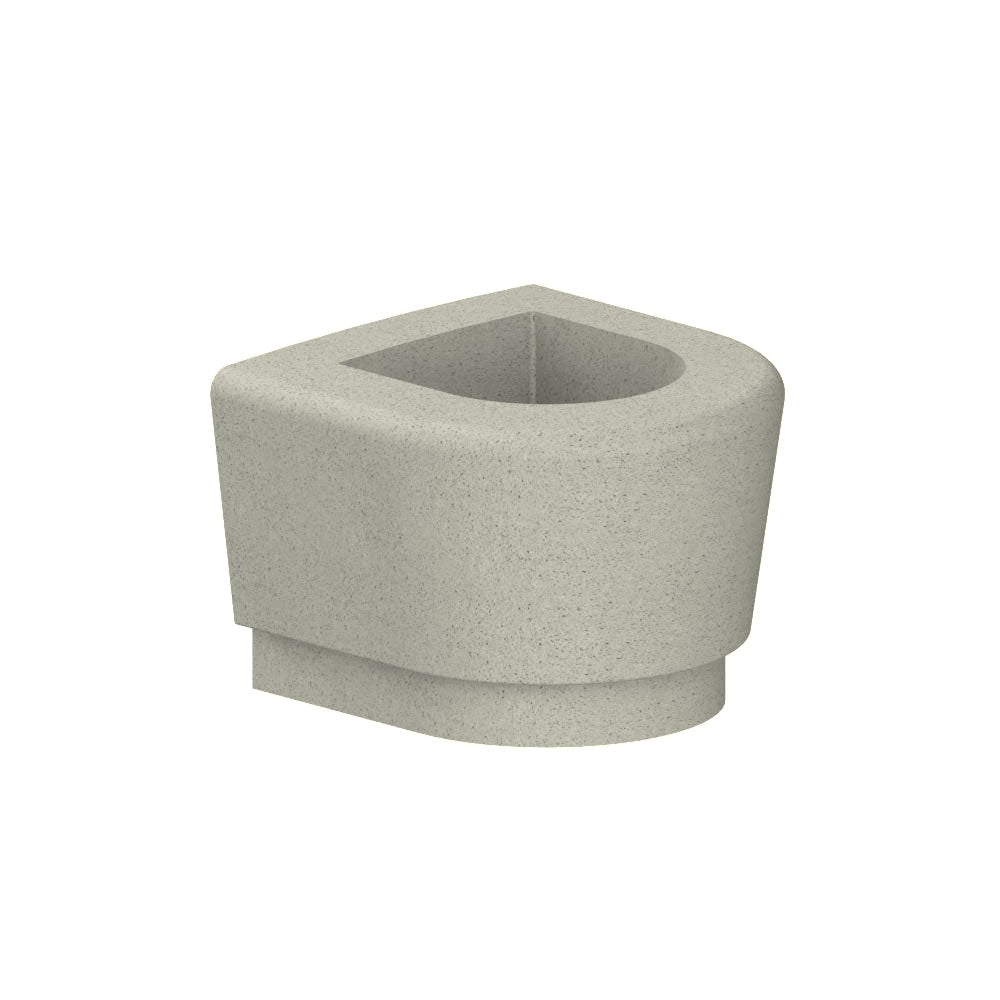WS9073 Our Town Curve Planter end — Weatherstone — W30 Star — digitally rendered color preview