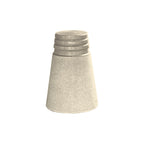 TF6070 Concrete Cone Bollard — Acid Wash — A20 White — digitally rendered color preview