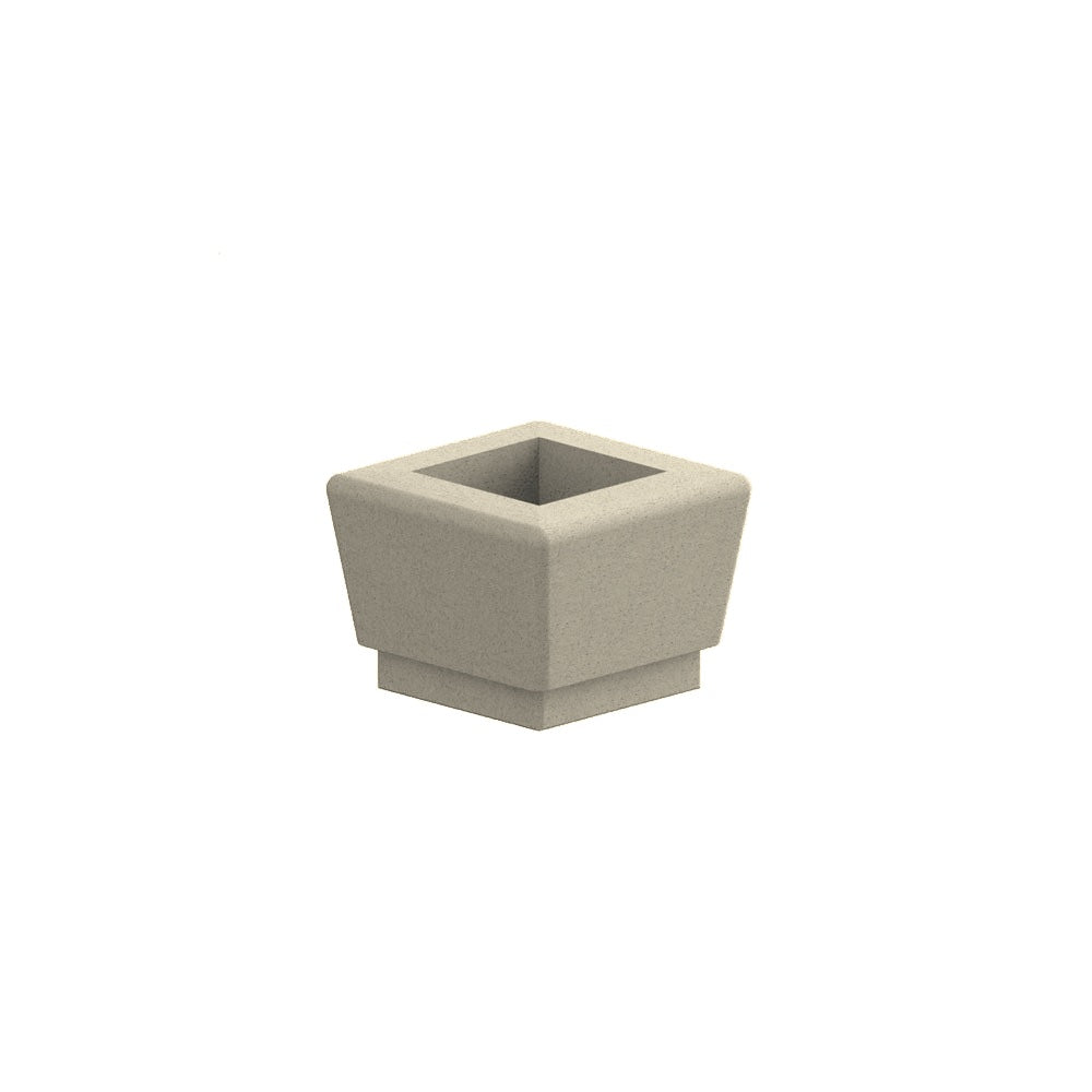 WS9126 Our Town Single Square Planter — Acid Wash — A20 White — digitally rendered color preview