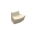 ZB.WL.29 Curved Concrete Bench — Weatherstone — W20 White — digitally rendered color preview