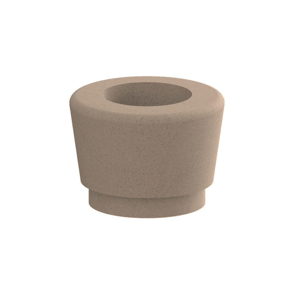 WS9086 Our Town Single Round Planter — Acid Wash — A21 Buff — digitally rendered color preview