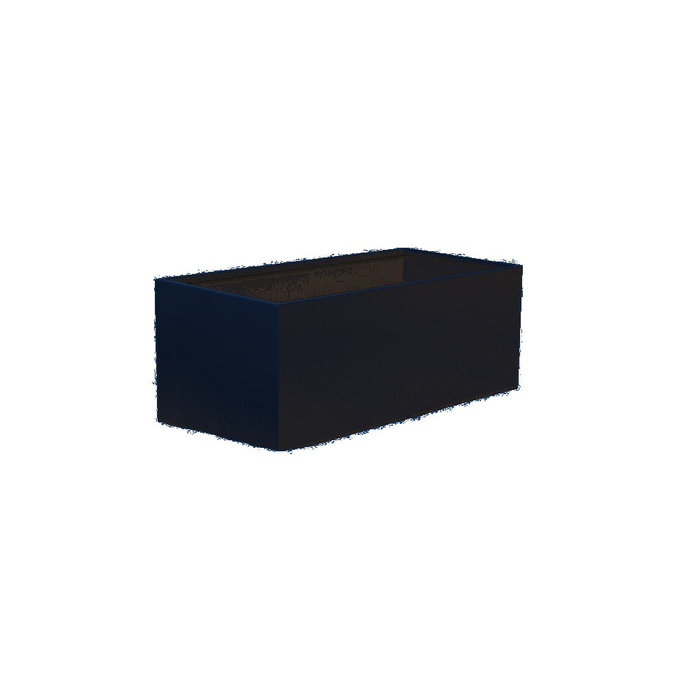 WS510 Aluminum Rectangular Planter — Metal Powder Coat — S48 Cobalt Blue — digitally rendered color preview