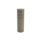 TF60224 Concrete Bollard with 3 Reveal Lines — Weatherstone — W20 White — digitally rendered color preview