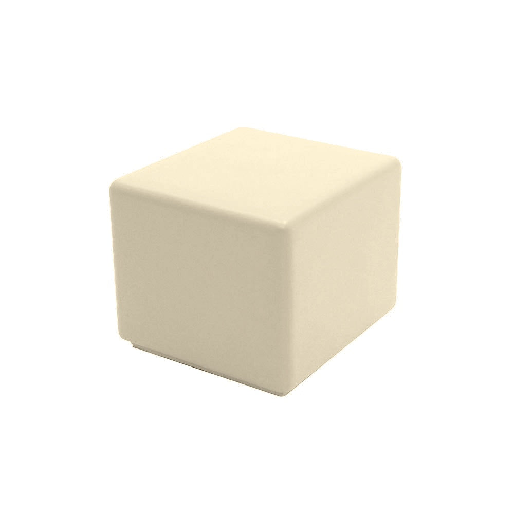 TF5206 Cube Concrete Bench — Acid Wash — A20 White — digitally rendered color preview