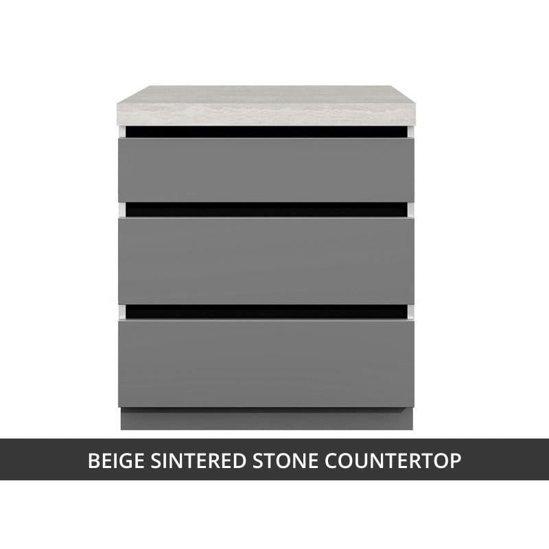 Whistler 31-Inch Stainless Steel Triple Drawer Cabinet