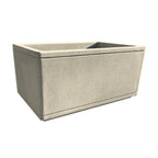TF4182 Form Rectangular Concrete Planter — Acid Wash — A20 White — digitally rendered color preview