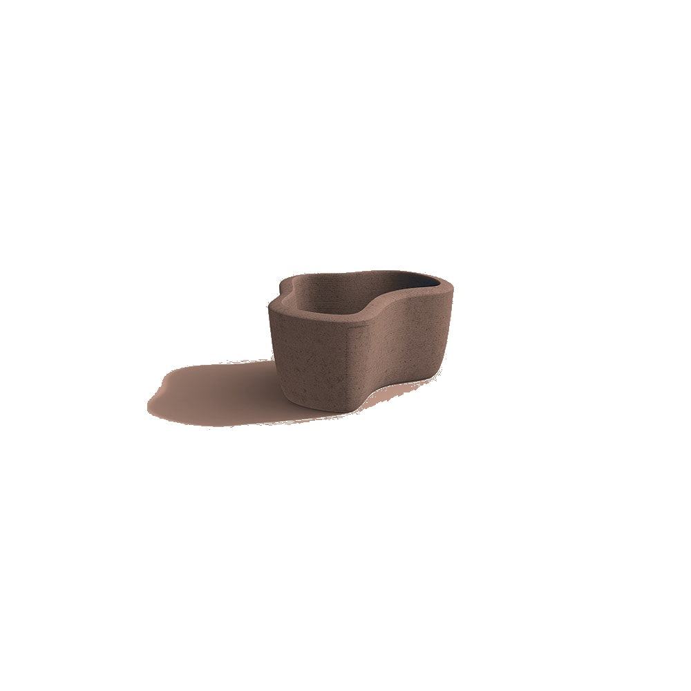 ZB.FI.05 Small Fiord Planter — Acid Wash — A25 Brown — digitally rendered color preview