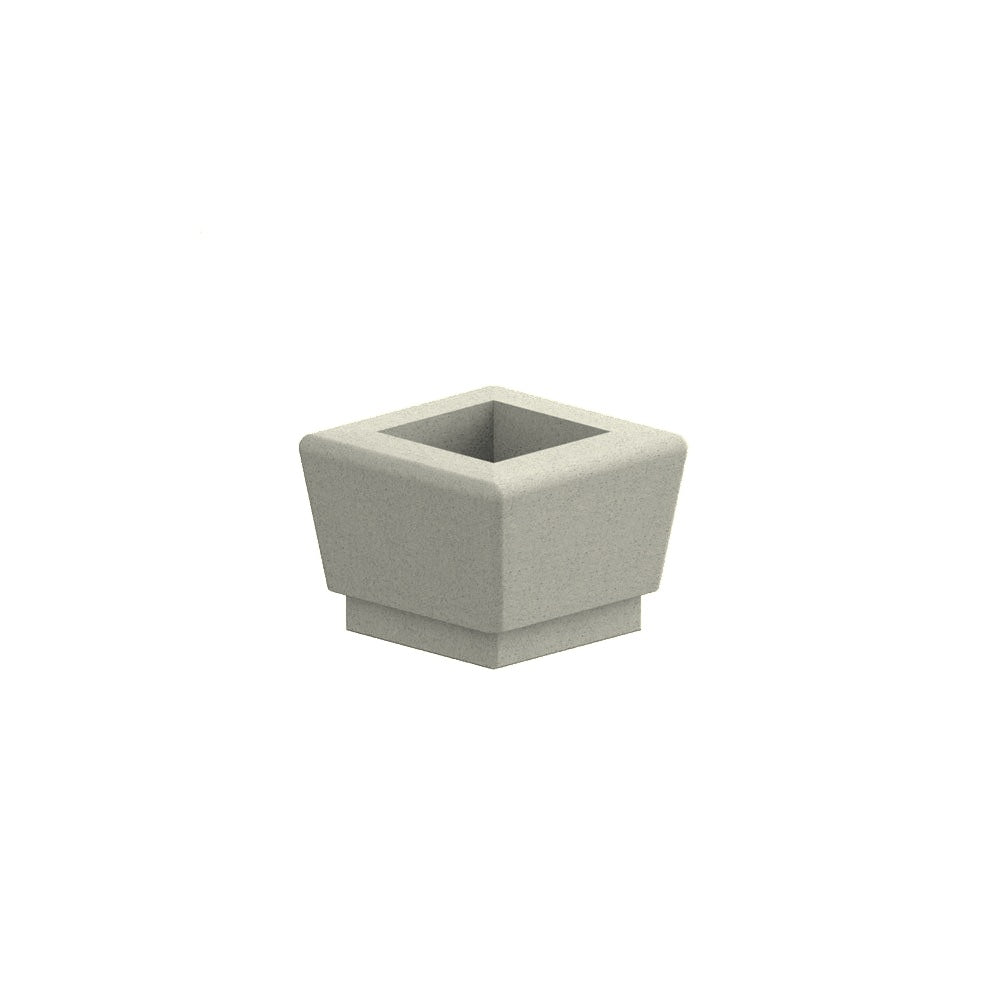 WS9126 Our Town Single Square Planter — Weatherstone — W30 Star — digitally rendered color preview