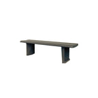 TF5020 Contour Concrete Bench — Weatherstone — W20 White — digitally rendered color preview