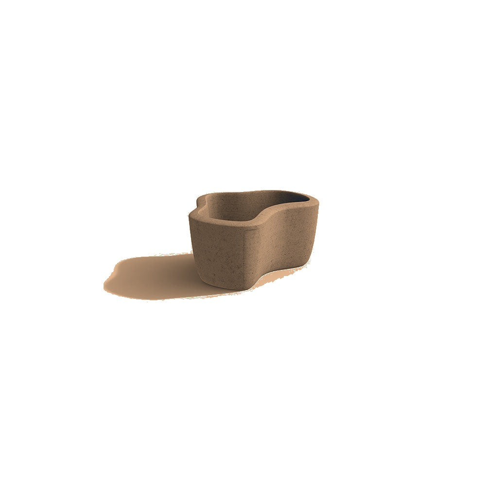 ZB.FI.05 Small Fiord Planter — Weatherstone — W22 Sand — digitally rendered color preview