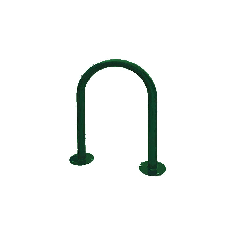 MF9006 Surface Mount U Style Bike Rack — Metal Powder Coat — 69 Emerald — digitally rendered color preview