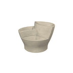 TF4006 Three Tier Concrete Planter — Weatherstone — W20 White — digitally rendered color preview