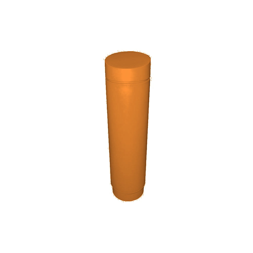 351054 Plastic Bollard Cover — Plastic — 117 Orange — digitally rendered color preview