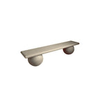 TF5142 Concrete Bench — Weatherstone — W20 White — digitally rendered color preview