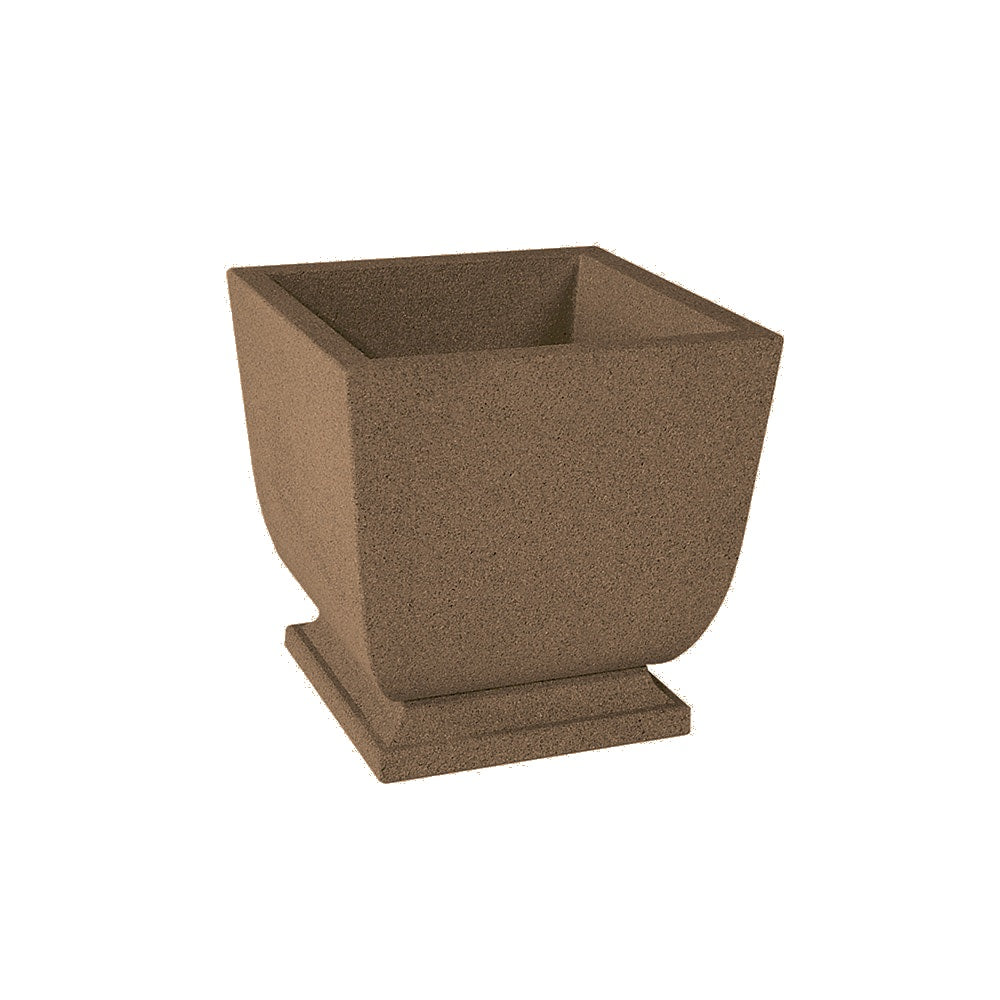 WS450 Square Concrete Planter — Weatherstone — W22 Sand — digitally rendered color preview