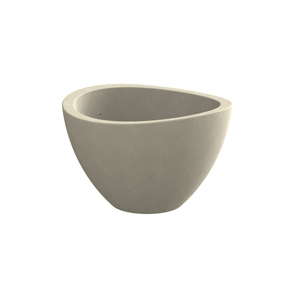TF4003 Eclipse Concrete Planter — Acid Wash — A20 White — digitally rendered color preview