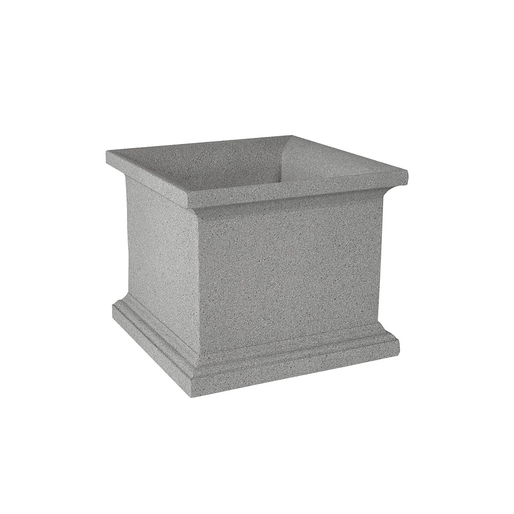 WS440 Square Concrete Planter — Weatherstone — W31 Fog — digitally rendered color preview