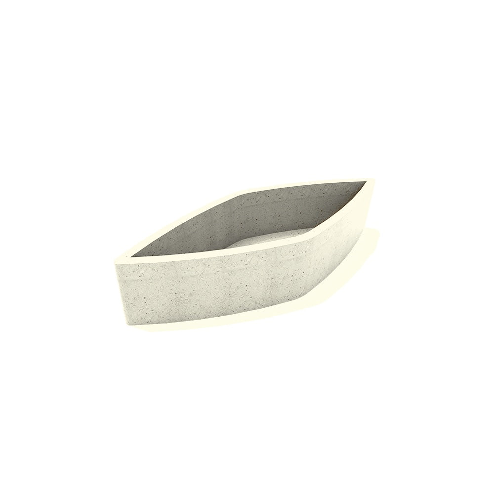 ZB.DP.01 Small Drip Planter — Weatherstone — W30 Star — digitally rendered color preview