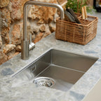 Cane-line Sticks Outdoor Kitchen Module with Teak Shelving and Integrated Sink