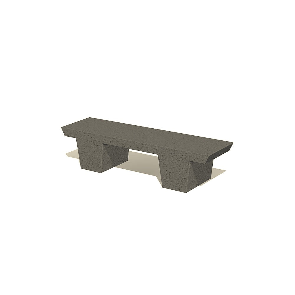 ZB.BE.01 Beto Bench — Acid Wash — A20 White — digitally rendered color preview