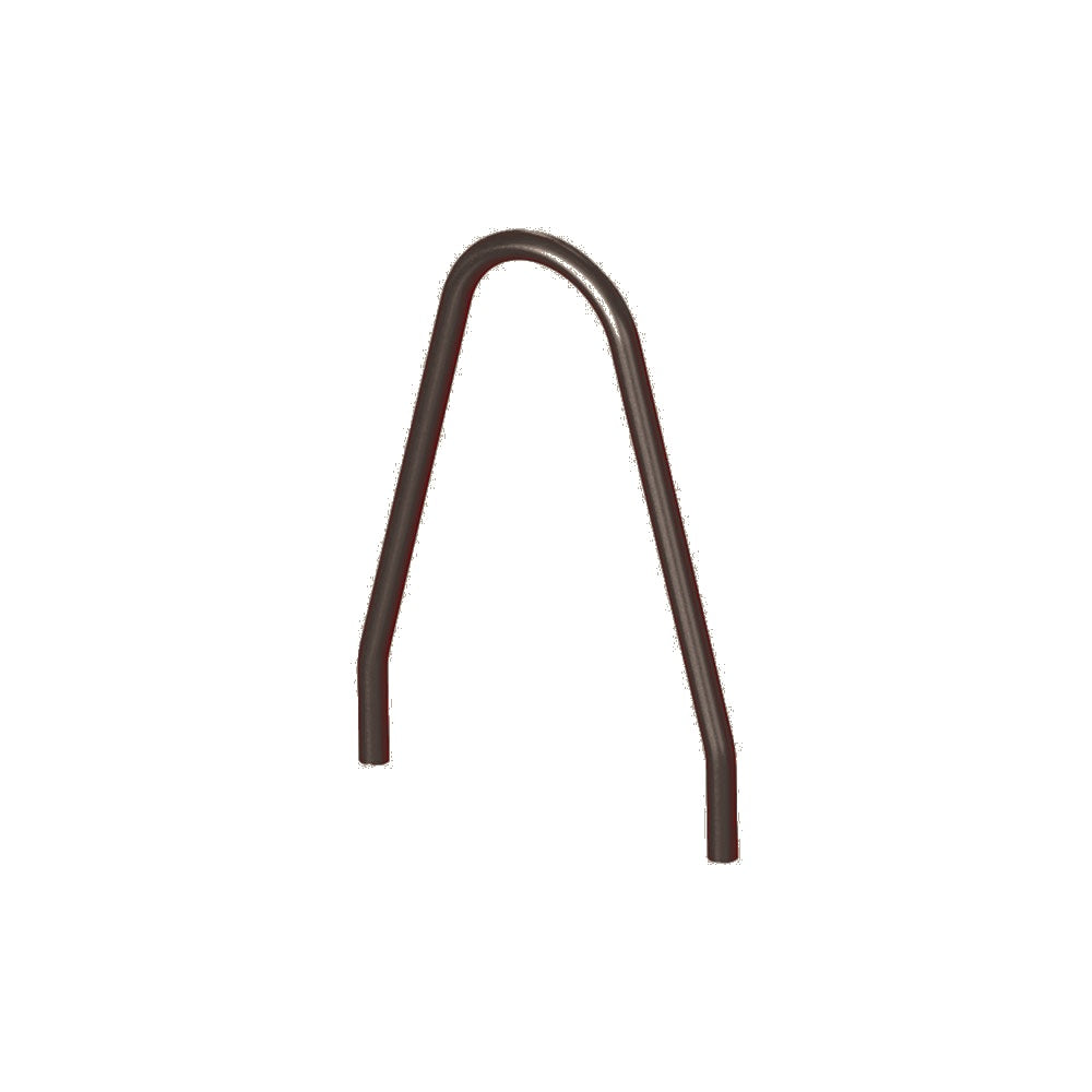 MF9021 Inground Mount Bola Metal Bike Rack — Metal Powder Coat — 84 Beige — digitally rendered color preview
