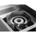 Whistler 15-Inch Built-In Gas Power Burner with Lid - Stainless Steel