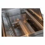 Whistler 42-Inch 5-Burner Gas Grill on Stainless Steel Cabinet with Rear Infrared Burner, Grill Lights, Rotisserie Kit & Cover - Black Stainless
