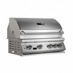 Whistler 102-Inch Stainless Steel Gas Grill Island with Infrared Rear Burner, Refrigerator, Sink, and Rotisserie Kit