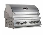Whistler 102-Inch 4-Burner Gas Grill Island with Infrared Rear Burner, Refrigerator, and Rotisserie Kit