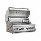 Whistler 102 x 28-Inch 4-Burner Gas Grill Island with Infrared Rear Burner, Refrigerator, Double Side Burner, and Rotisserie Kit