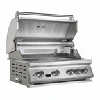 Whistler 102-Inch Stainless Steel Gas Grill Island with Infrared Rear Burner, Refrigerator, Sink, and Rotisserie Kit