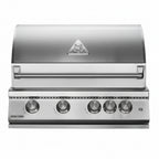 Whistler 32-Inch 4-Burner Built-In Gas Grill on Stainless Steel Cabinet with Rear Infrared Burner, Grill Lights, Rotisserie Kit, and Cover