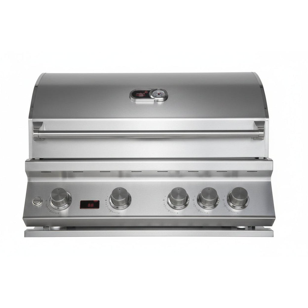 Whistler 34-Inch 4-Burner Gas Grill with Rear Infrared Burner, Grill Lights, Rotisserie Kit & Cover