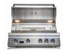 Whistler 102-Inch 4-Burner Gas Grill Island with Infrared Rear Burner, Refrigerator, and Rotisserie Kit