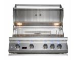 Whistler 102-Inch 4-Burner Gas Grill Island with Infrared Rear Burner, Refrigerator, and Rotisserie Kit