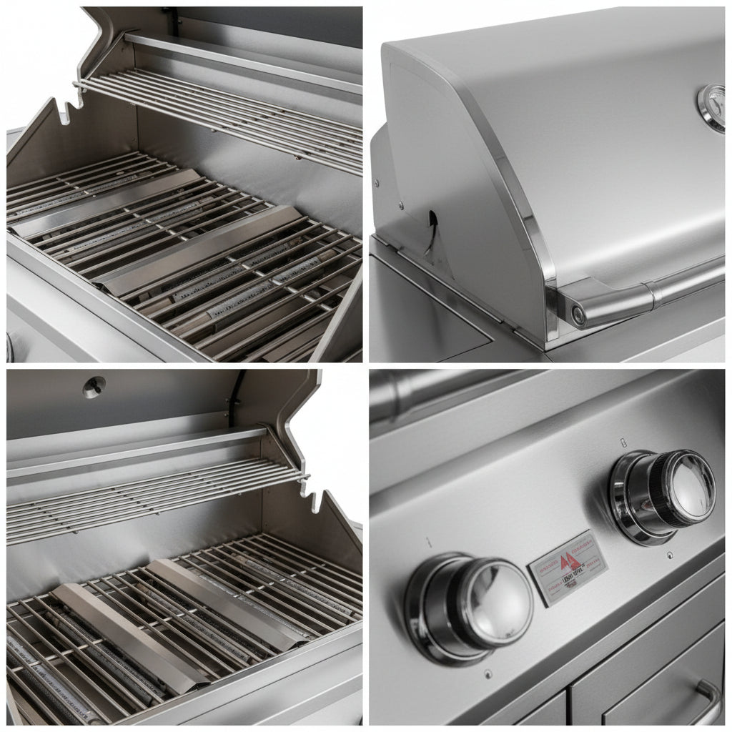 Whistler 42-Inch 5-Burner Gas Grill with Rear Infrared Burner, Grill Lights, Rotisserie Kit & Cover